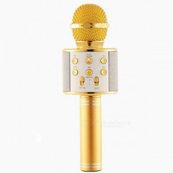 wster ws 858 Microphone karaoké sans fil 4-en-1