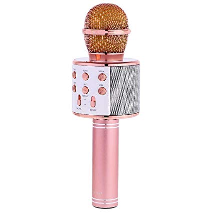 wster ws 858 Microphone karaoké sans fil 4-en-1